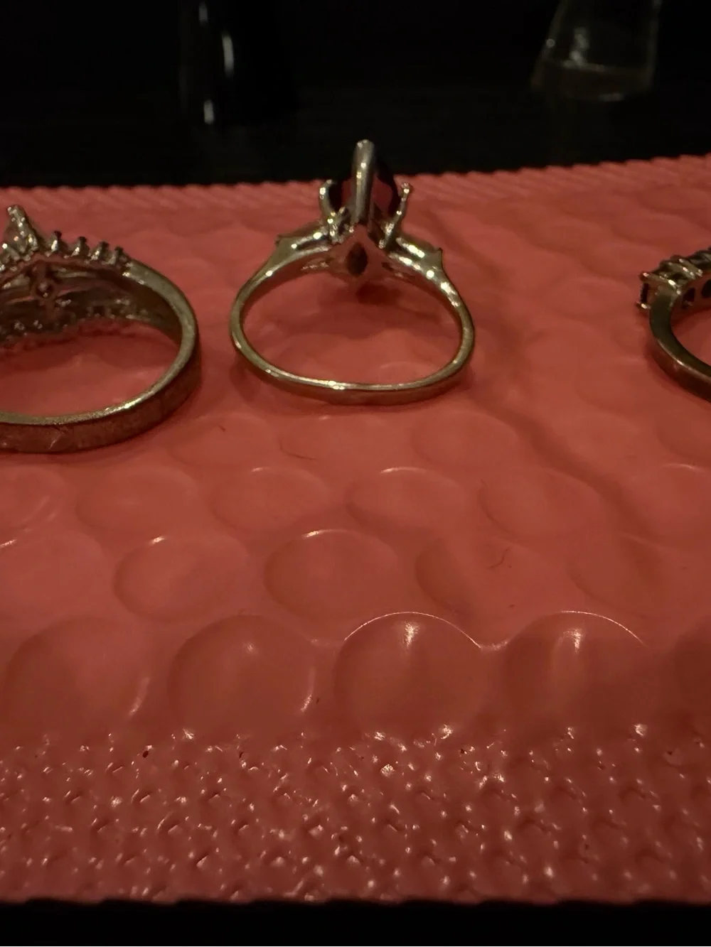Crafting 3 rings with rhodium loss.